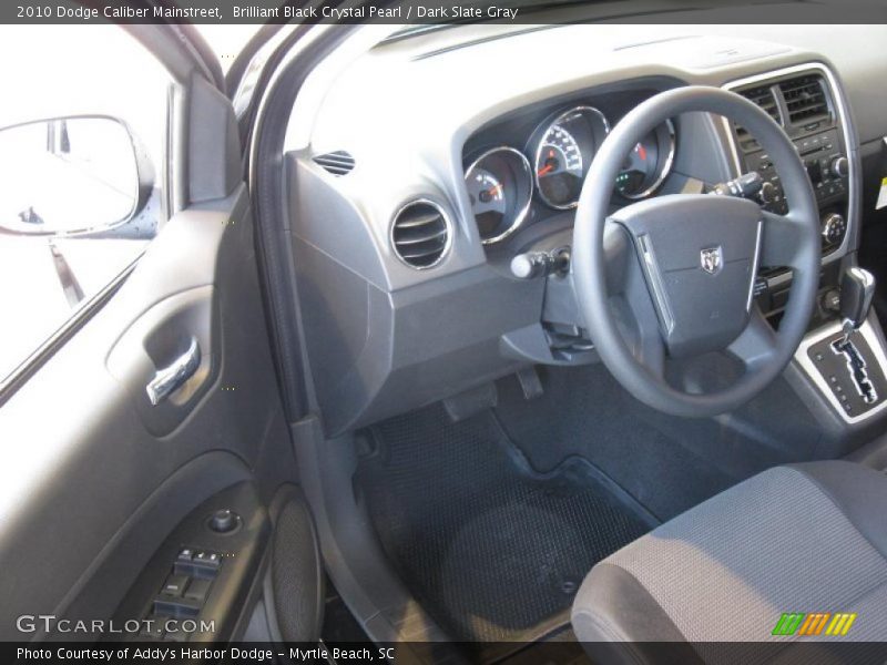 Brilliant Black Crystal Pearl / Dark Slate Gray 2010 Dodge Caliber Mainstreet