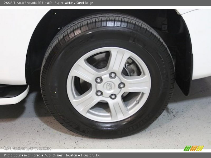 Super White / Sand Beige 2008 Toyota Sequoia SR5 4WD