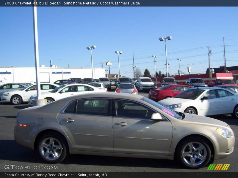 Sandstone Metallic / Cocoa/Cashmere Beige 2008 Chevrolet Malibu LT Sedan