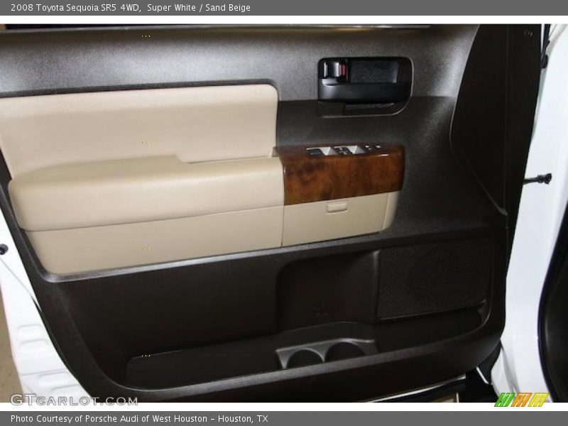 Super White / Sand Beige 2008 Toyota Sequoia SR5 4WD