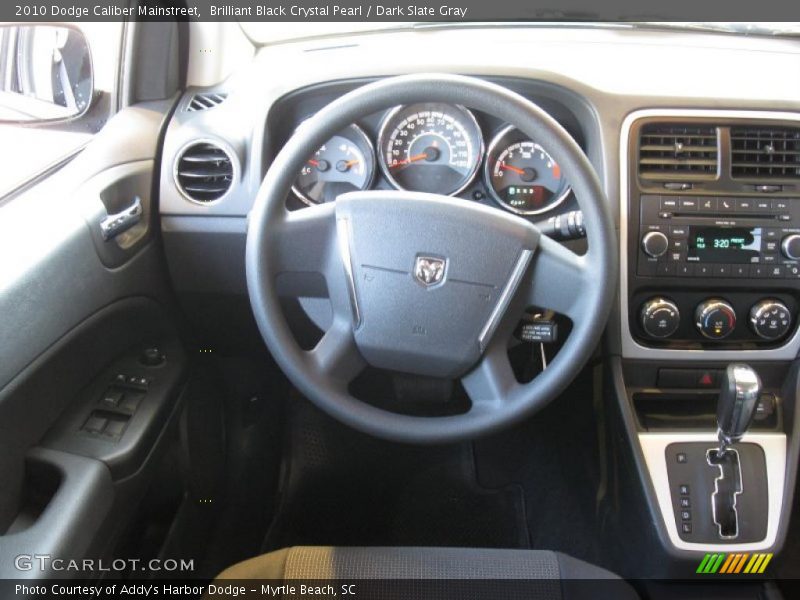 Brilliant Black Crystal Pearl / Dark Slate Gray 2010 Dodge Caliber Mainstreet