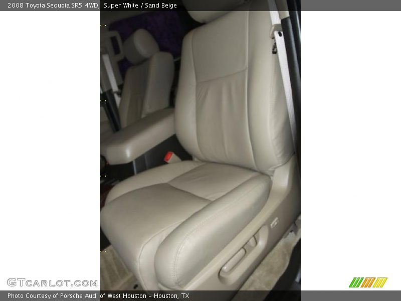 Super White / Sand Beige 2008 Toyota Sequoia SR5 4WD