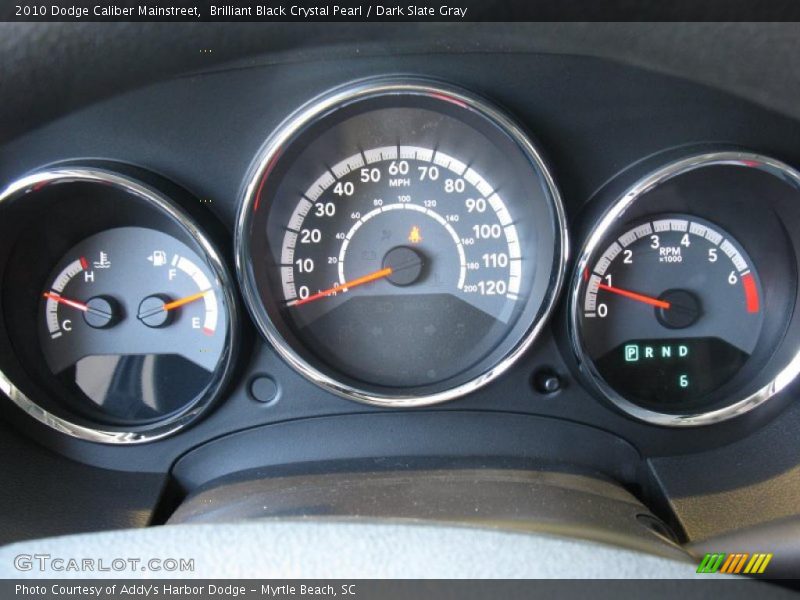 Brilliant Black Crystal Pearl / Dark Slate Gray 2010 Dodge Caliber Mainstreet