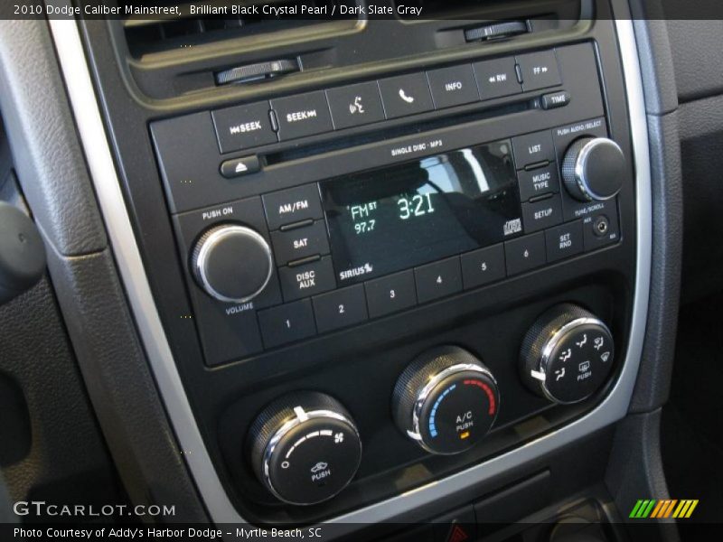 Brilliant Black Crystal Pearl / Dark Slate Gray 2010 Dodge Caliber Mainstreet