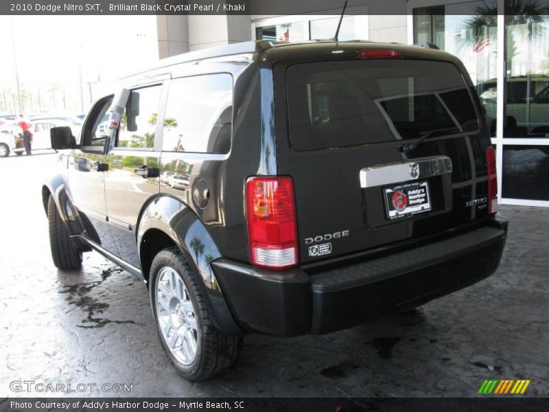 Brilliant Black Crystal Pearl / Khaki 2010 Dodge Nitro SXT