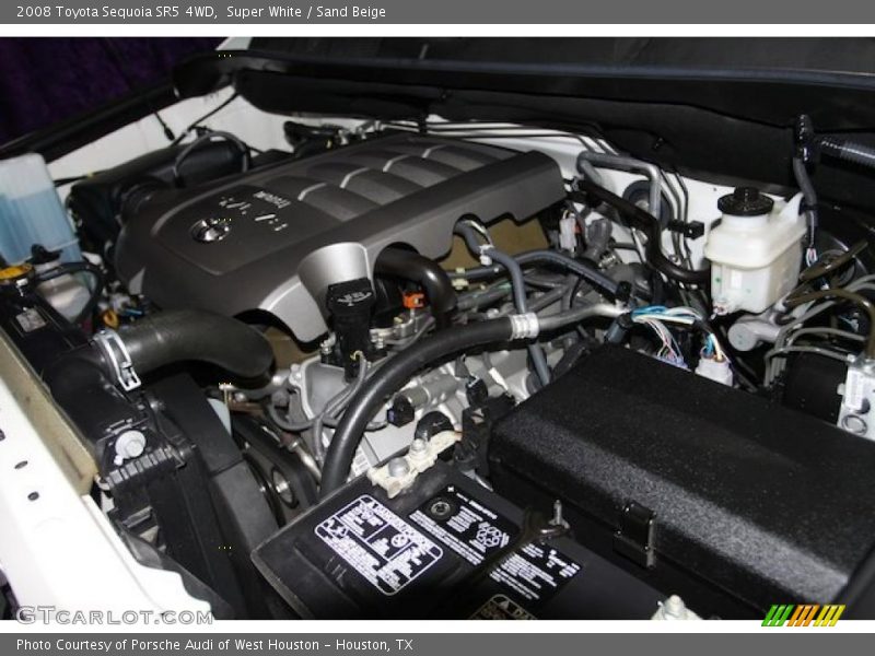 Super White / Sand Beige 2008 Toyota Sequoia SR5 4WD