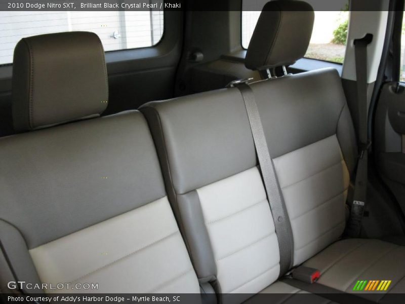 Brilliant Black Crystal Pearl / Khaki 2010 Dodge Nitro SXT