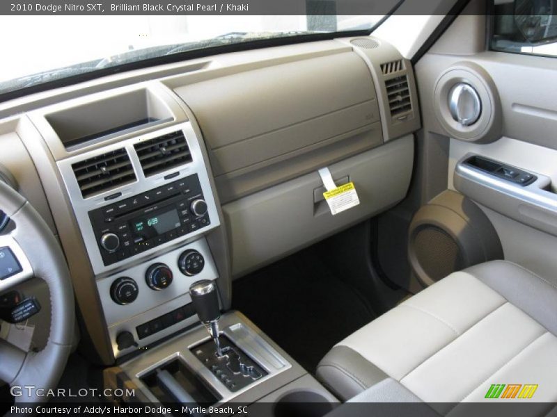 Brilliant Black Crystal Pearl / Khaki 2010 Dodge Nitro SXT