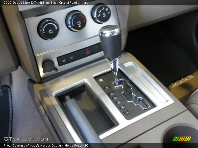 Brilliant Black Crystal Pearl / Khaki 2010 Dodge Nitro SXT