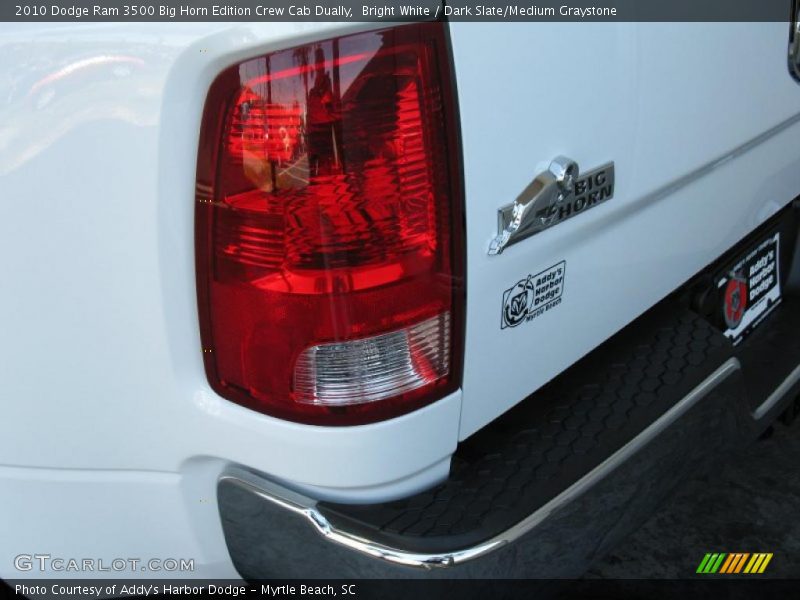 Bright White / Dark Slate/Medium Graystone 2010 Dodge Ram 3500 Big Horn Edition Crew Cab Dually