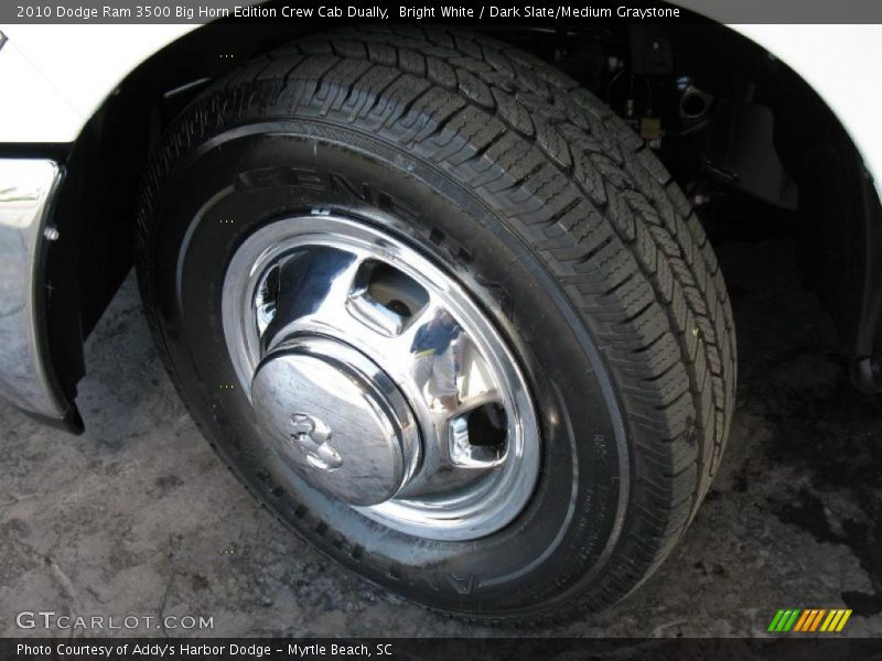 Bright White / Dark Slate/Medium Graystone 2010 Dodge Ram 3500 Big Horn Edition Crew Cab Dually
