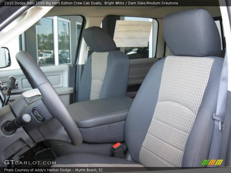 Bright White / Dark Slate/Medium Graystone 2010 Dodge Ram 3500 Big Horn Edition Crew Cab Dually