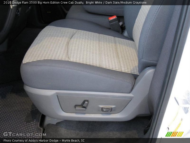Bright White / Dark Slate/Medium Graystone 2010 Dodge Ram 3500 Big Horn Edition Crew Cab Dually