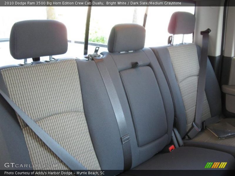 Bright White / Dark Slate/Medium Graystone 2010 Dodge Ram 3500 Big Horn Edition Crew Cab Dually