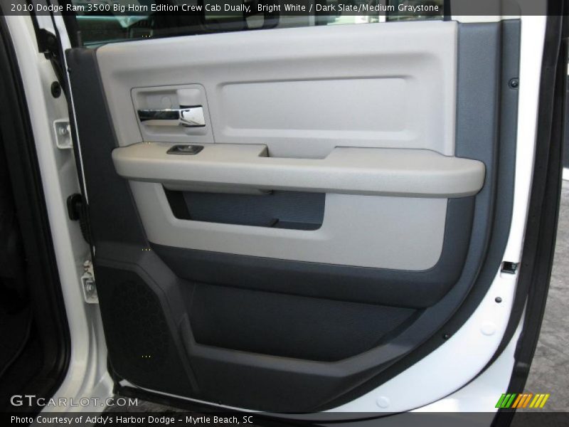 Bright White / Dark Slate/Medium Graystone 2010 Dodge Ram 3500 Big Horn Edition Crew Cab Dually