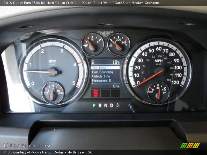 Bright White / Dark Slate/Medium Graystone 2010 Dodge Ram 3500 Big Horn Edition Crew Cab Dually