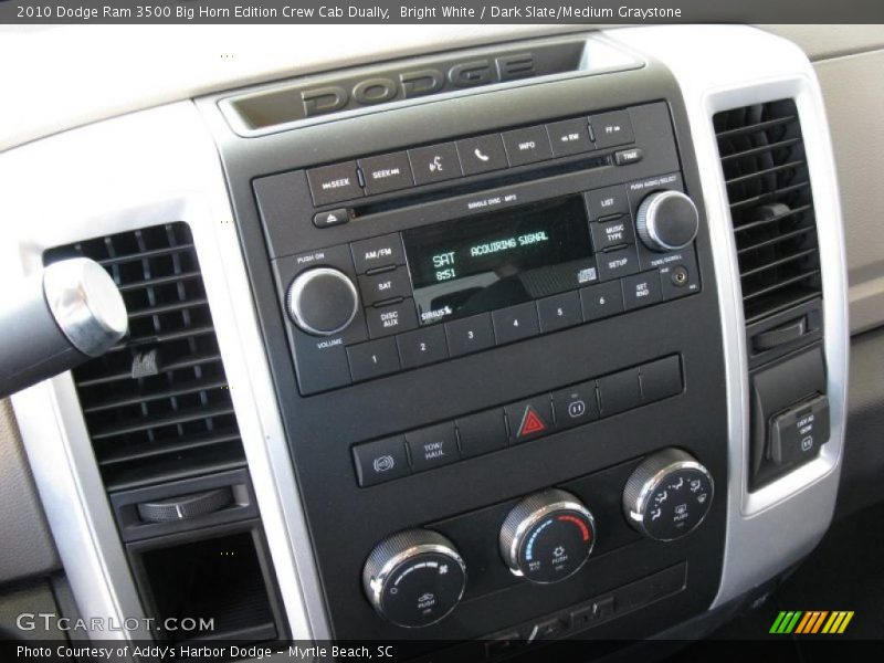 Bright White / Dark Slate/Medium Graystone 2010 Dodge Ram 3500 Big Horn Edition Crew Cab Dually
