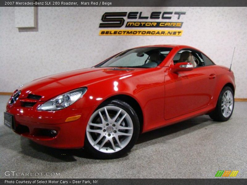 Mars Red / Beige 2007 Mercedes-Benz SLK 280 Roadster