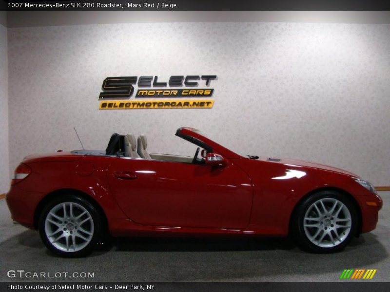 Mars Red / Beige 2007 Mercedes-Benz SLK 280 Roadster