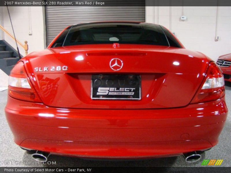 Mars Red / Beige 2007 Mercedes-Benz SLK 280 Roadster