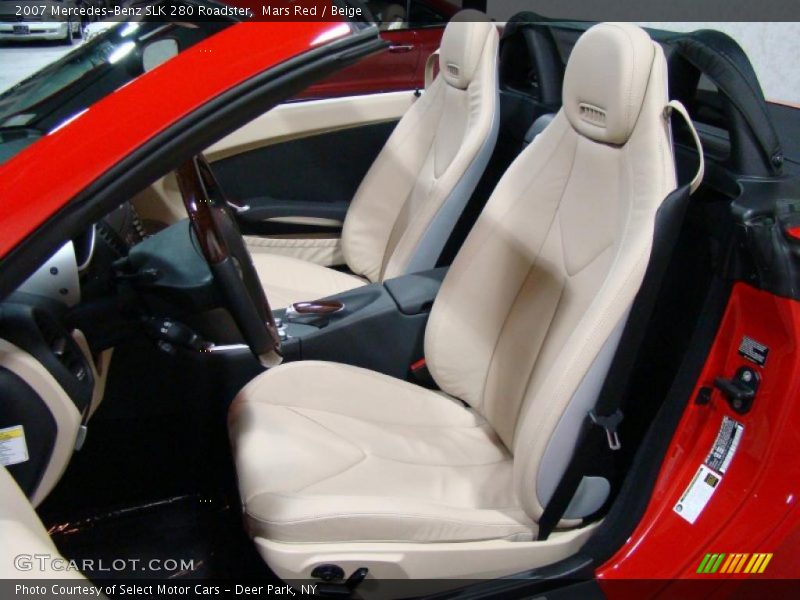 Mars Red / Beige 2007 Mercedes-Benz SLK 280 Roadster
