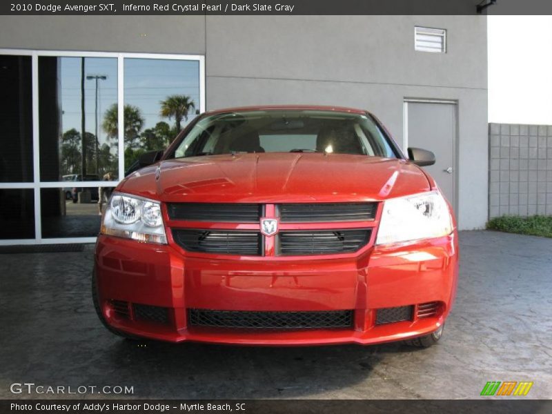 Inferno Red Crystal Pearl / Dark Slate Gray 2010 Dodge Avenger SXT