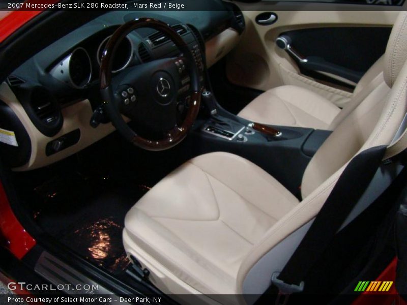 Mars Red / Beige 2007 Mercedes-Benz SLK 280 Roadster