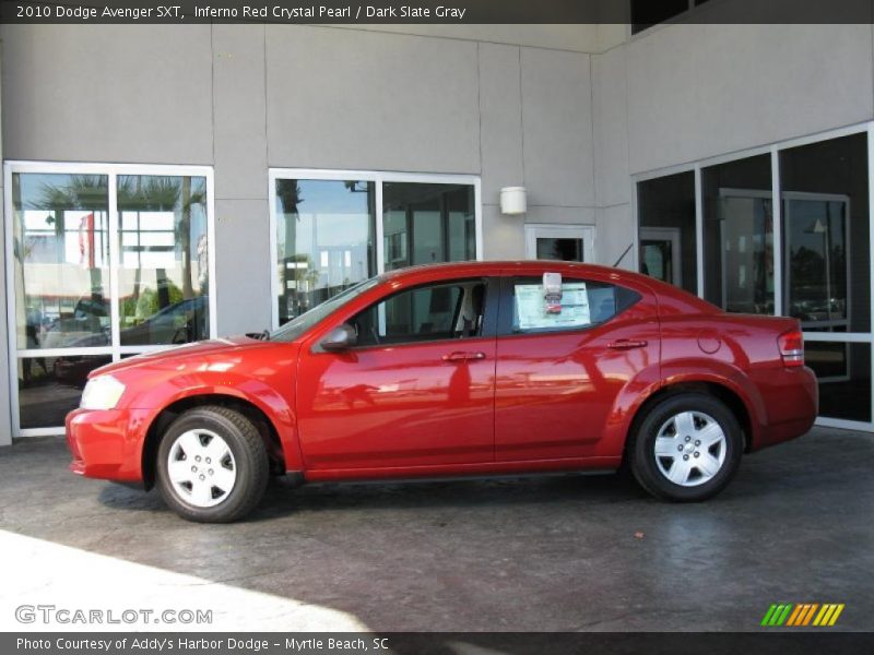 Inferno Red Crystal Pearl / Dark Slate Gray 2010 Dodge Avenger SXT