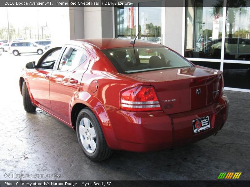 Inferno Red Crystal Pearl / Dark Slate Gray 2010 Dodge Avenger SXT