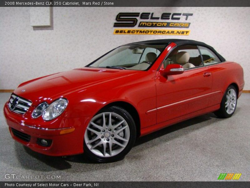Mars Red / Stone 2008 Mercedes-Benz CLK 350 Cabriolet