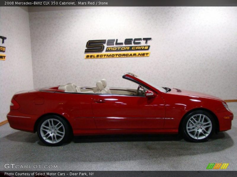 Mars Red / Stone 2008 Mercedes-Benz CLK 350 Cabriolet