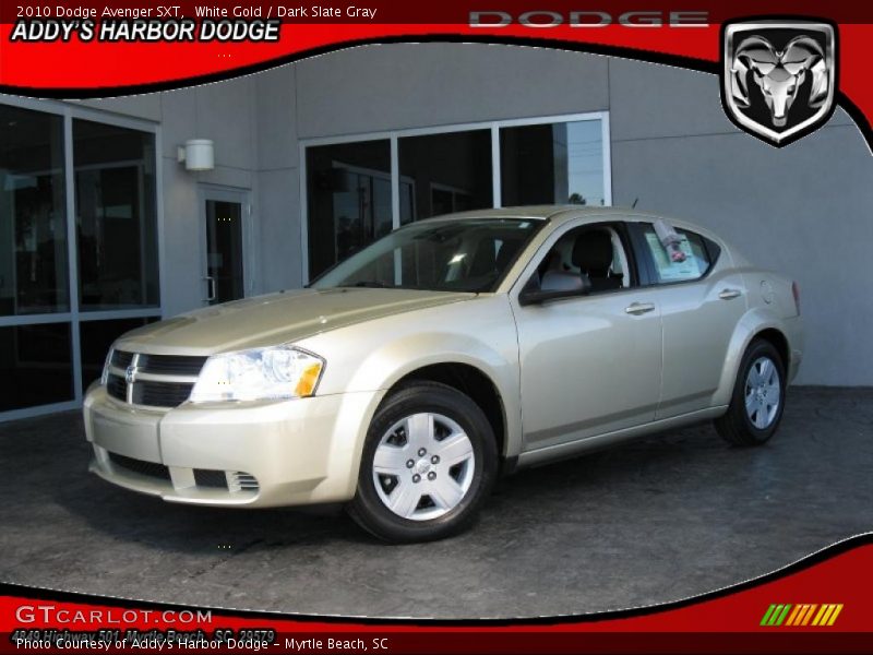 White Gold / Dark Slate Gray 2010 Dodge Avenger SXT