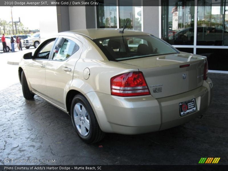 White Gold / Dark Slate Gray 2010 Dodge Avenger SXT