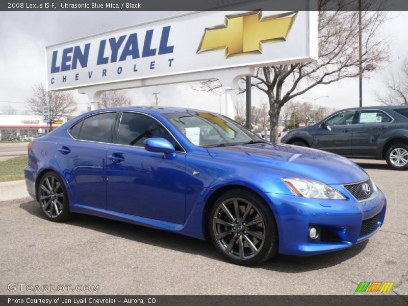 Ultrasonic Blue Mica / Black 2008 Lexus IS F