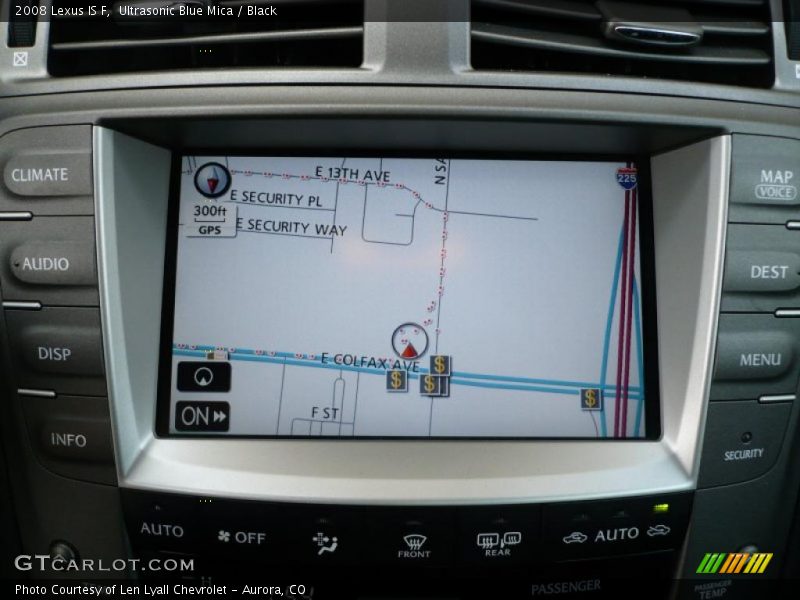 Ultrasonic Blue Mica / Black 2008 Lexus IS F