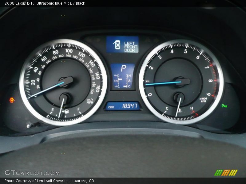 Ultrasonic Blue Mica / Black 2008 Lexus IS F