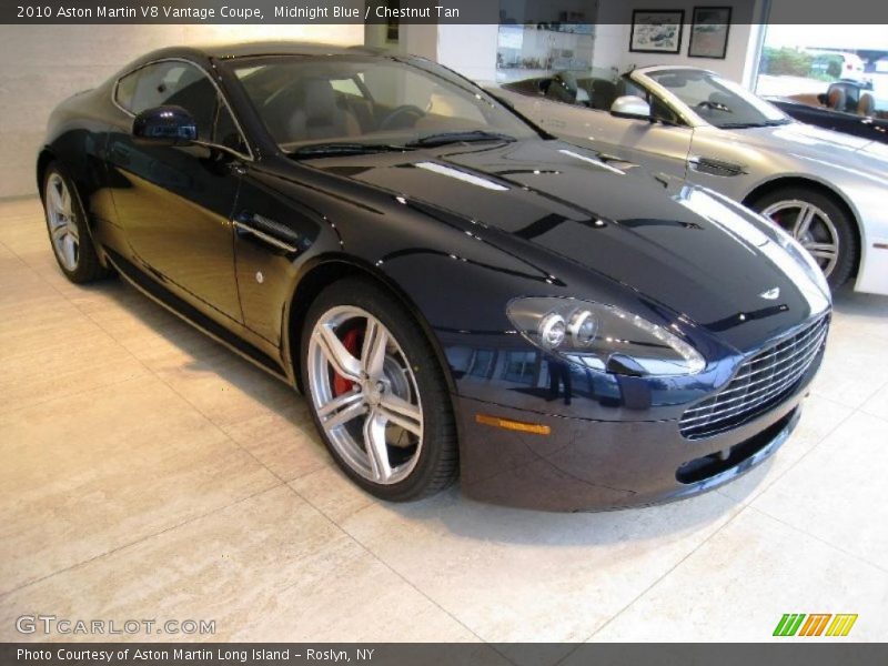 Midnight Blue / Chestnut Tan 2010 Aston Martin V8 Vantage Coupe