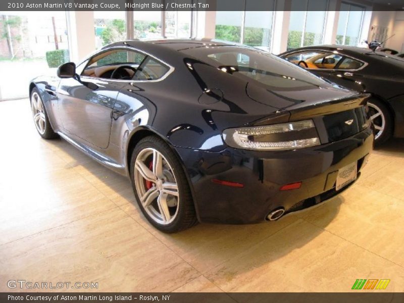 Midnight Blue / Chestnut Tan 2010 Aston Martin V8 Vantage Coupe