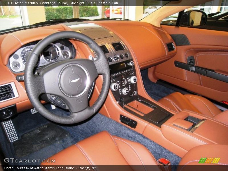 Midnight Blue / Chestnut Tan 2010 Aston Martin V8 Vantage Coupe