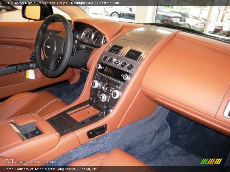 Midnight Blue / Chestnut Tan 2010 Aston Martin V8 Vantage Coupe