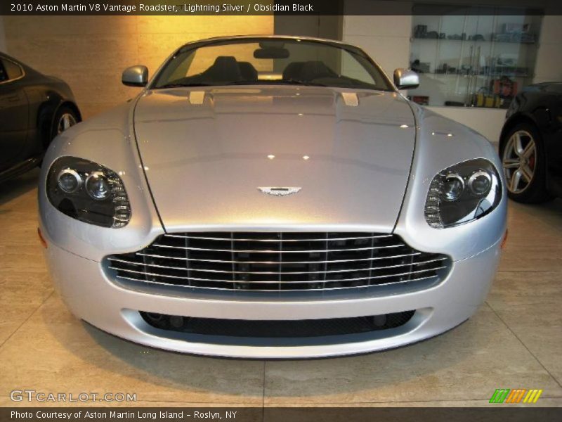Lightning Silver / Obsidian Black 2010 Aston Martin V8 Vantage Roadster