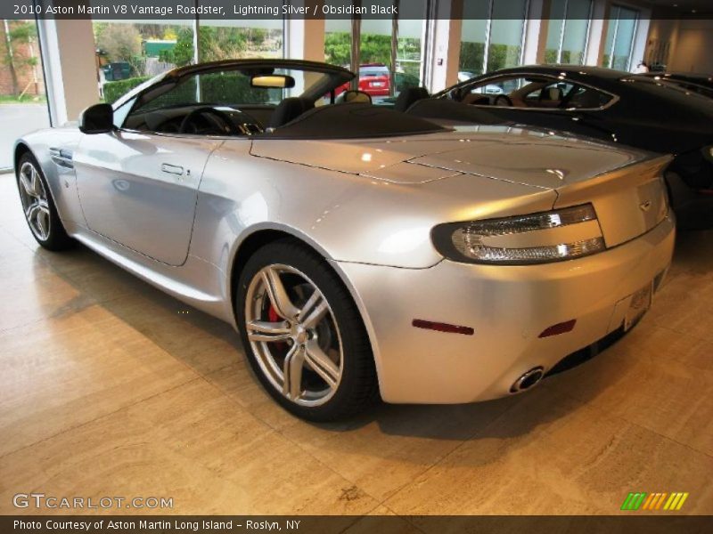 Lightning Silver / Obsidian Black 2010 Aston Martin V8 Vantage Roadster