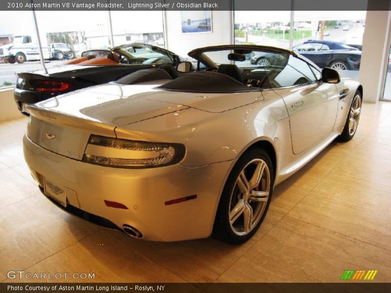 Lightning Silver / Obsidian Black 2010 Aston Martin V8 Vantage Roadster