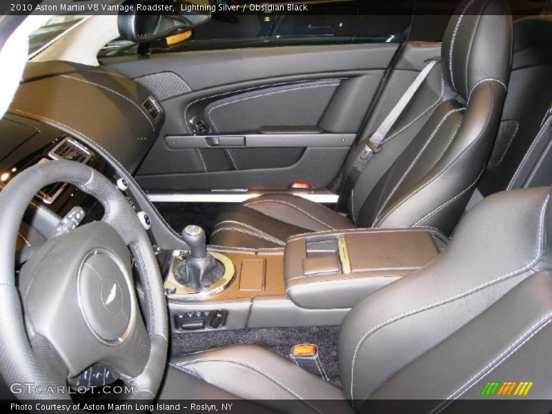 Lightning Silver / Obsidian Black 2010 Aston Martin V8 Vantage Roadster