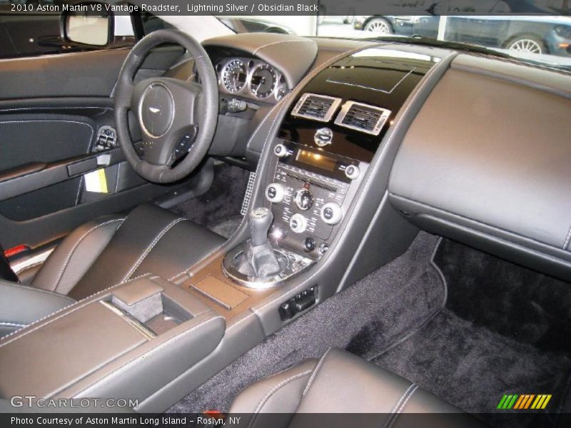 Lightning Silver / Obsidian Black 2010 Aston Martin V8 Vantage Roadster