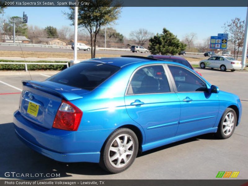Spark Blue / Gray 2006 Kia Spectra SX Sedan