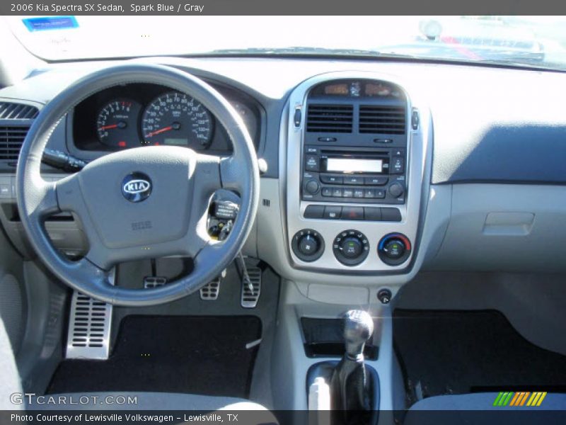 Spark Blue / Gray 2006 Kia Spectra SX Sedan