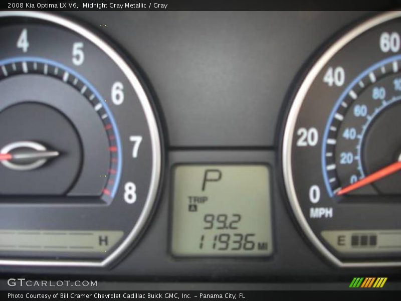 Midnight Gray Metallic / Gray 2008 Kia Optima LX V6