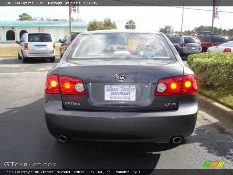 Midnight Gray Metallic / Gray 2008 Kia Optima LX V6