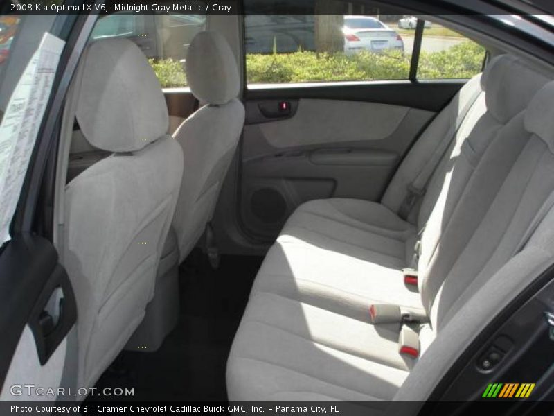 Midnight Gray Metallic / Gray 2008 Kia Optima LX V6